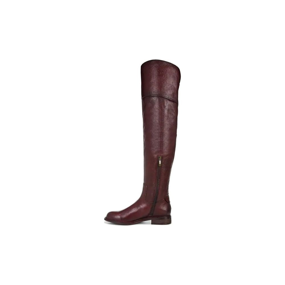 Haleen Bordeaux Leather Franco Sarto Over the Knee Boots