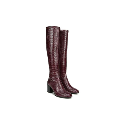 Tribute Mulberry Crocodile Synthetic Wide Calf Franco Sarto Boots
