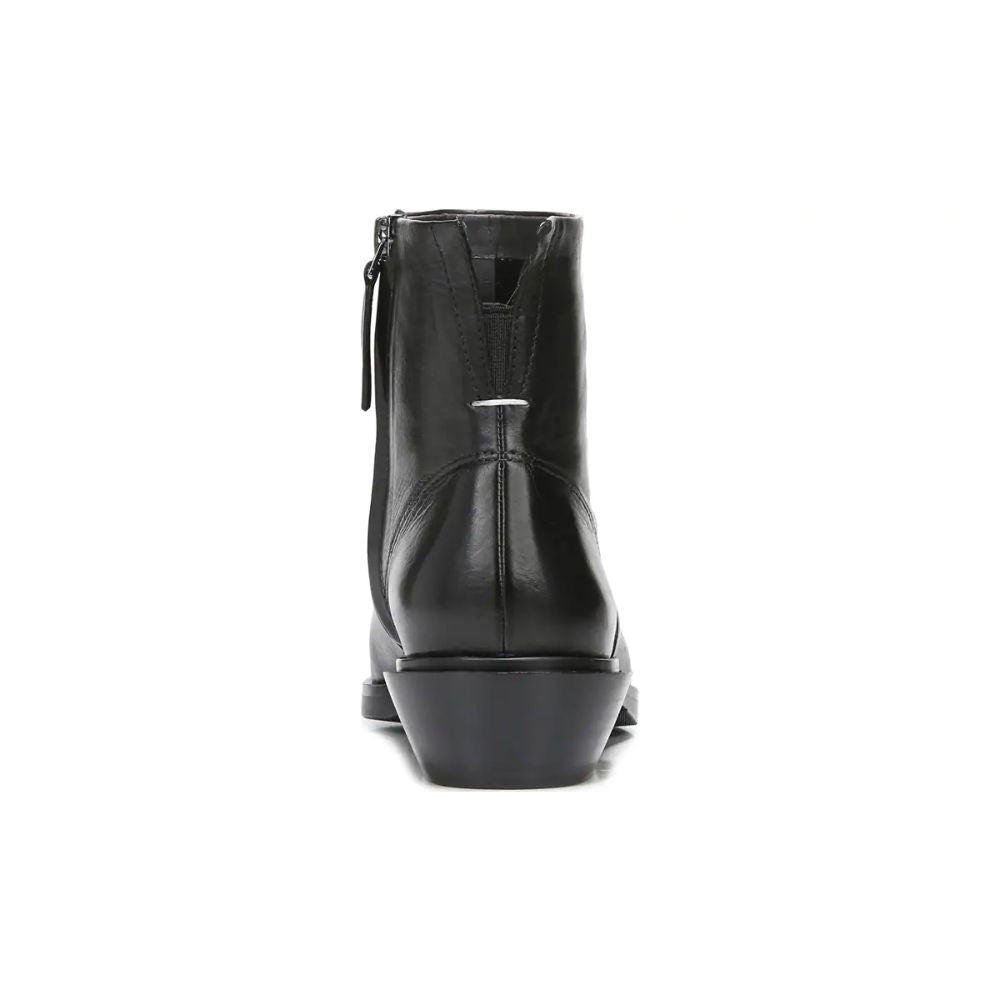 Yeni Black Leather Franco Sarto Ankle Boot