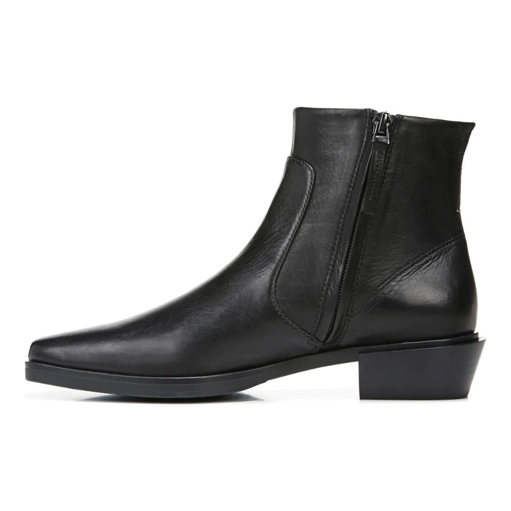 Yeni Black Leather Franco Sarto Ankle Boot