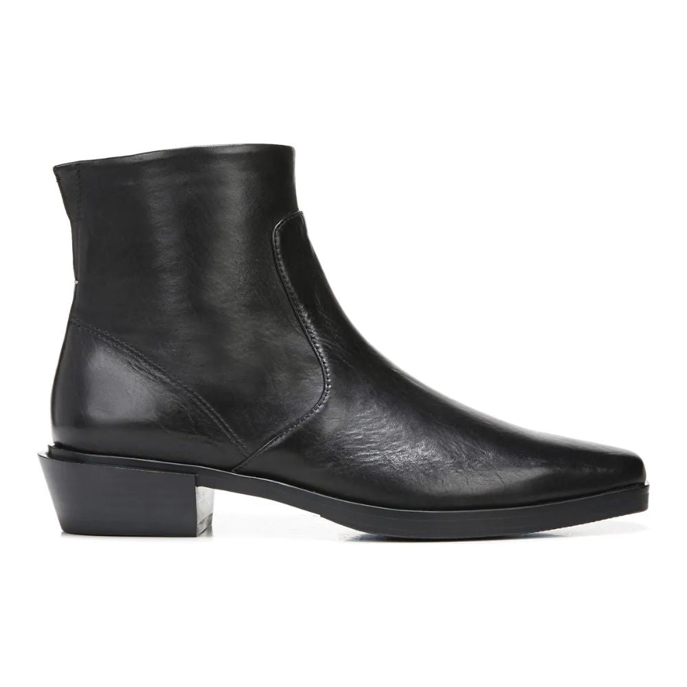 Yeni Black Leather Franco Sarto Ankle Boot