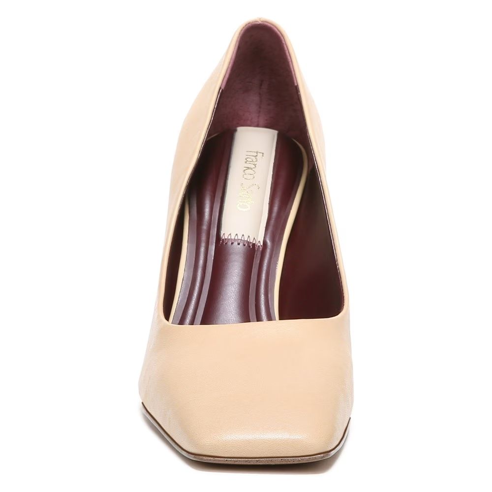 Finley Beige Leather Franco Sarto Pumps