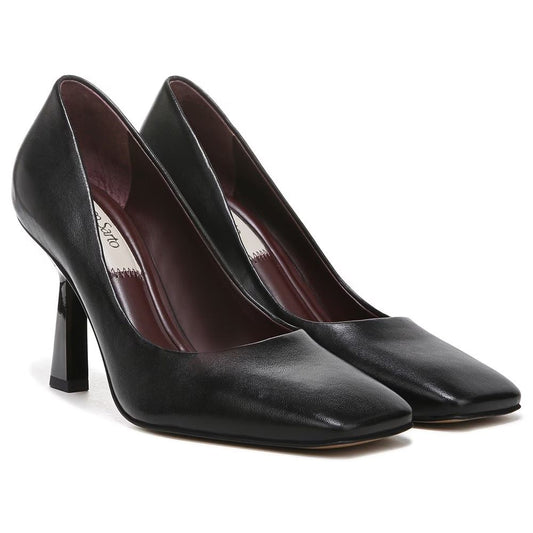 Finley Black Leather Franco Sarto Pumps