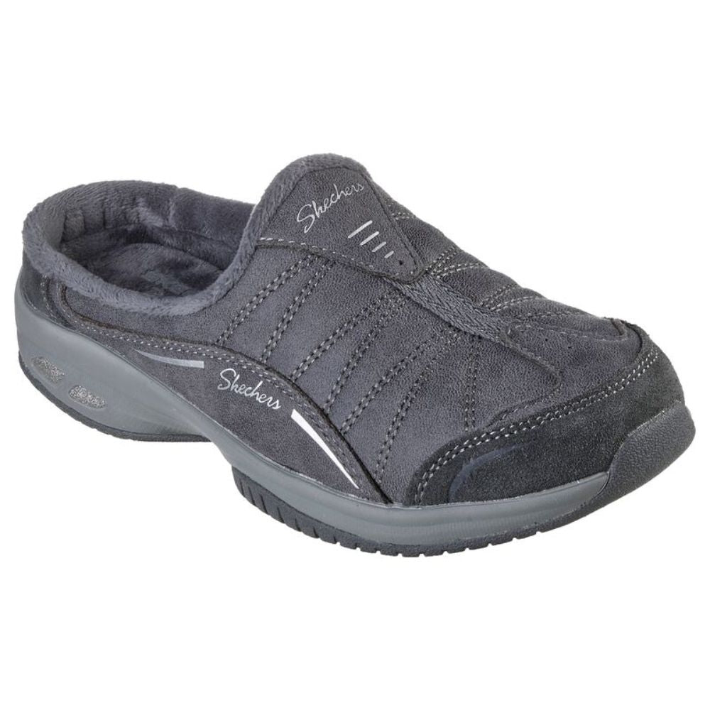 100318 Relaxed Fit: Commute Time - On Call Charcoal Skechers Clogs