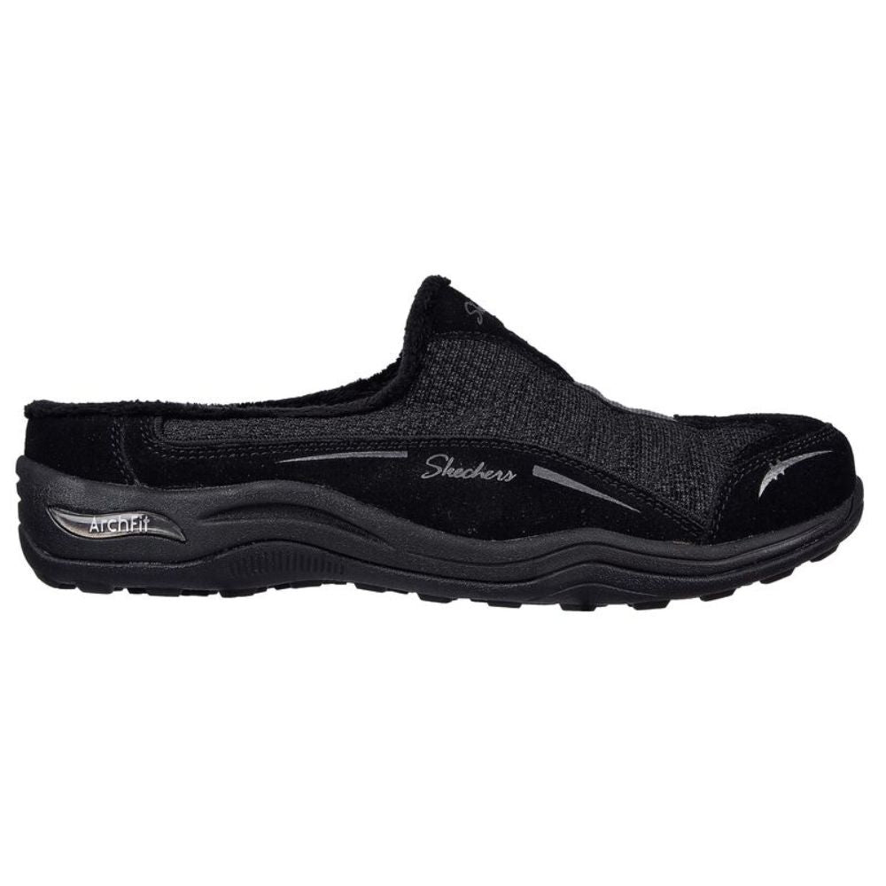 100328 Relaxed Fit: Arch Fit Commute - Small Act Black Skechers Clogs
