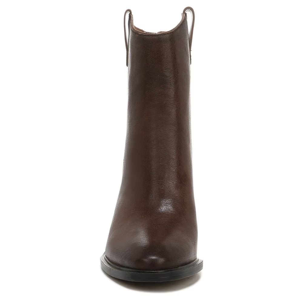 Germaine Brown Leather Franco Sarto Ankle Boots