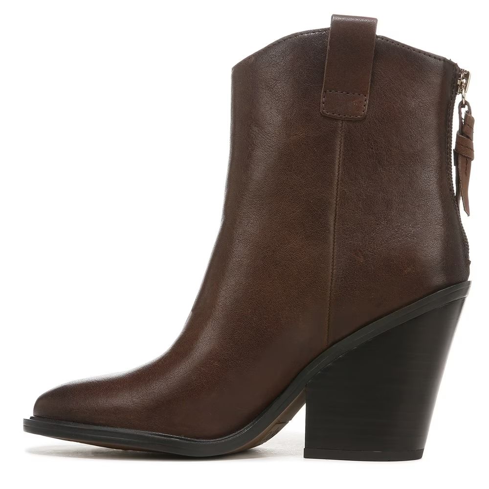 Germaine Brown Leather Franco Sarto Ankle Boots