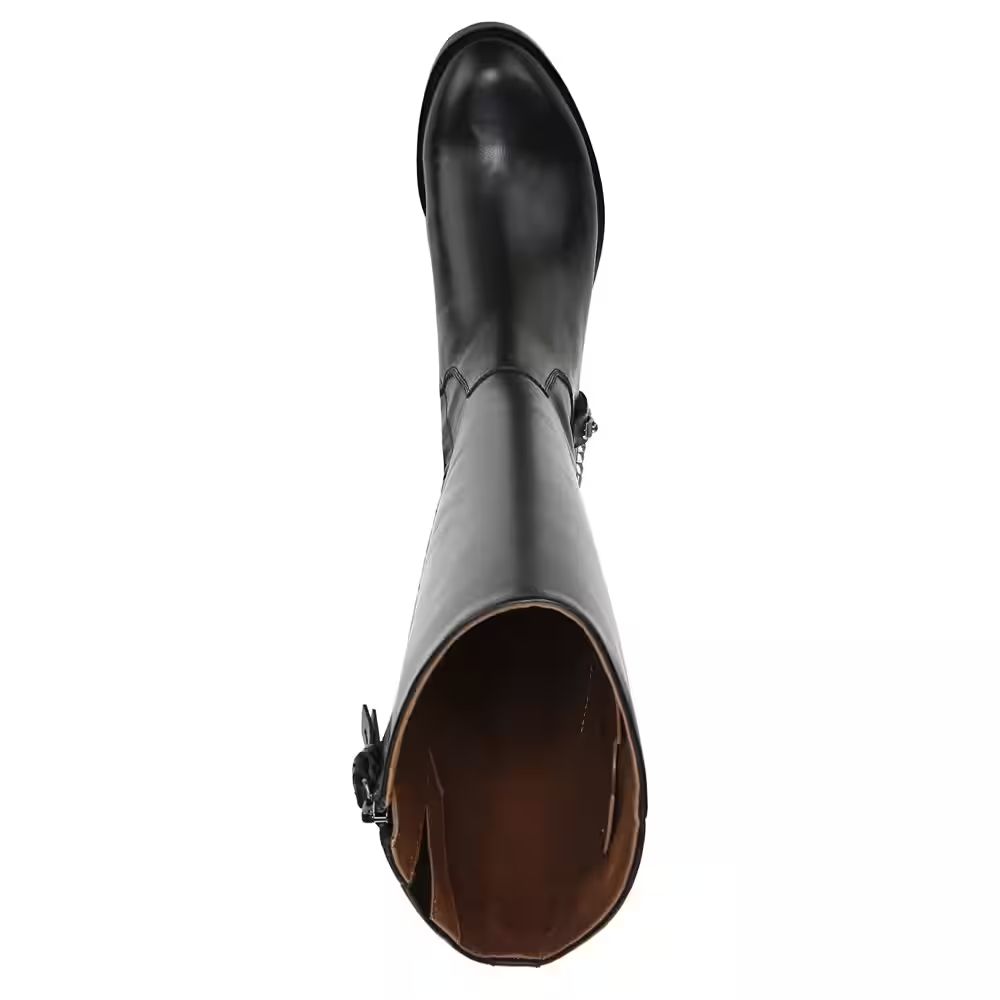 Lindy Black Leather Franco Sarto Boots