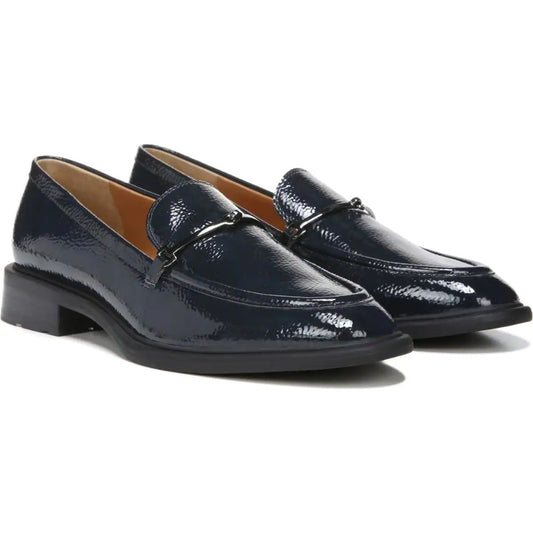 Eda Navy Patent Leather Franco Sarto Loafer Flats