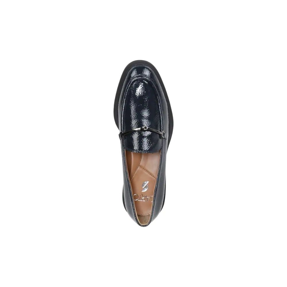 Eda Navy Patent Leather Franco Sarto Loafer Flats