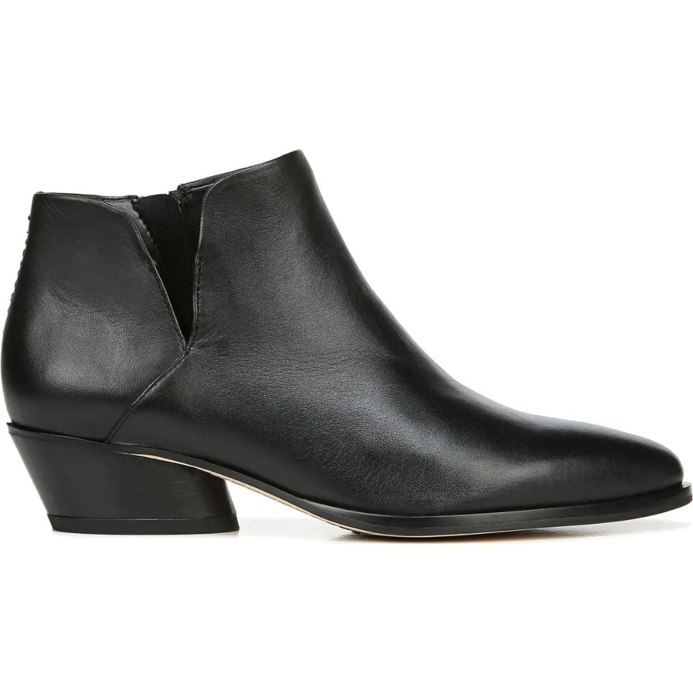 Shellson Black Leather Franco Sarto Ankle Boots