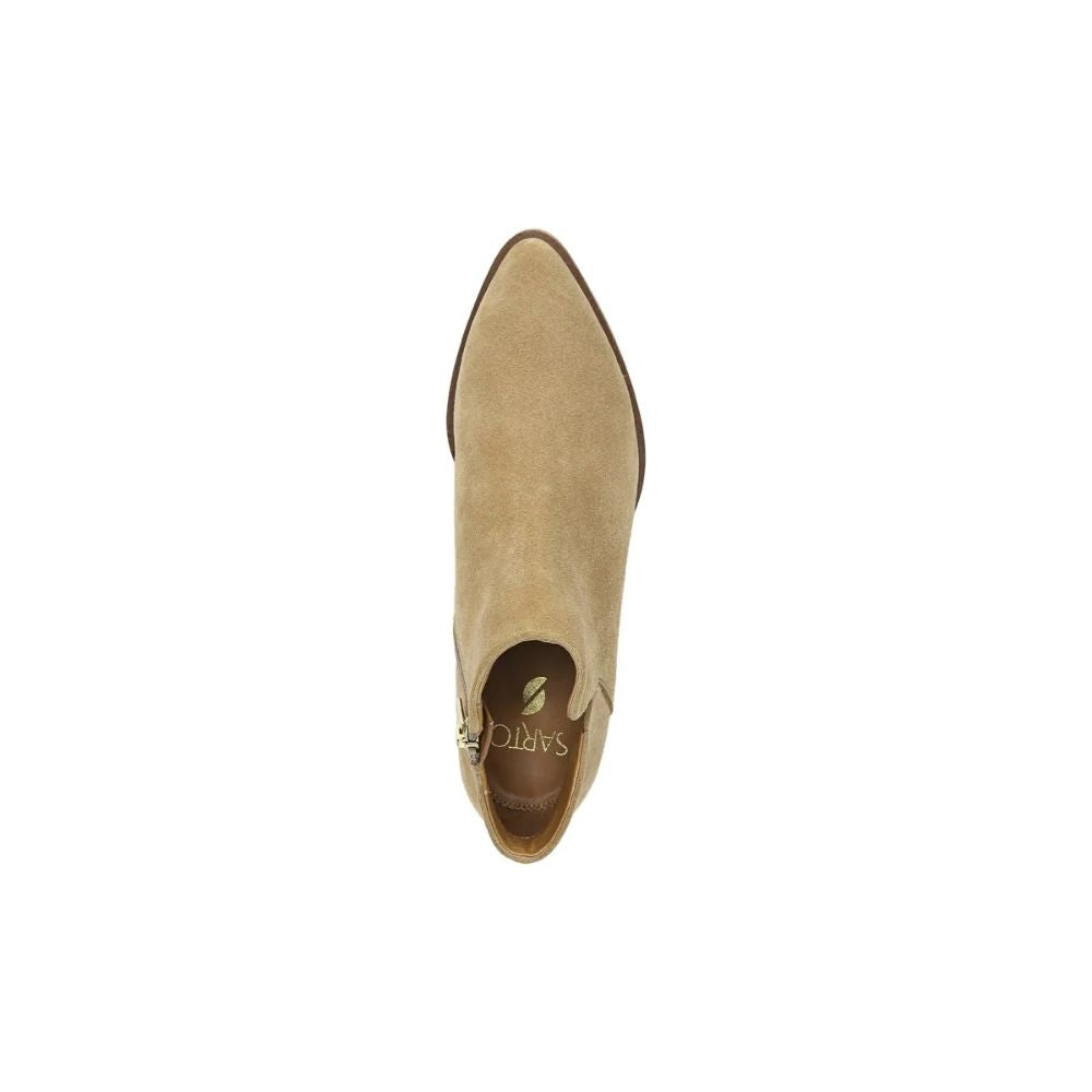 Shellson Toasted Barley Suede Franco Sarto Ankle Boots