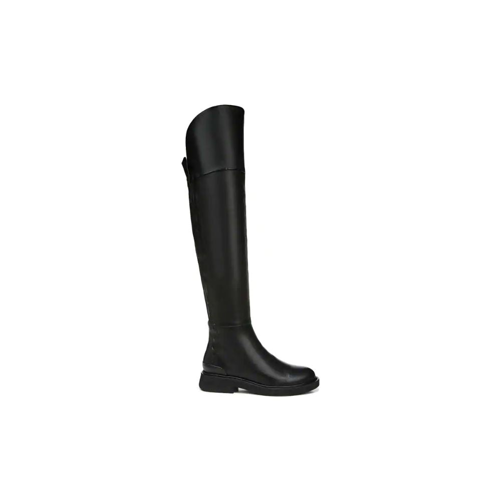 Battina Black Leather Franco Sarto Tall Boots