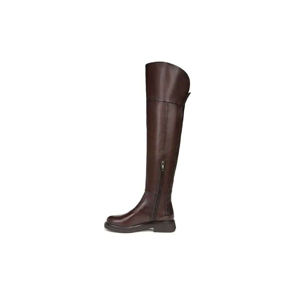 Battina Brown Leather Franco Sarto Tall Boots