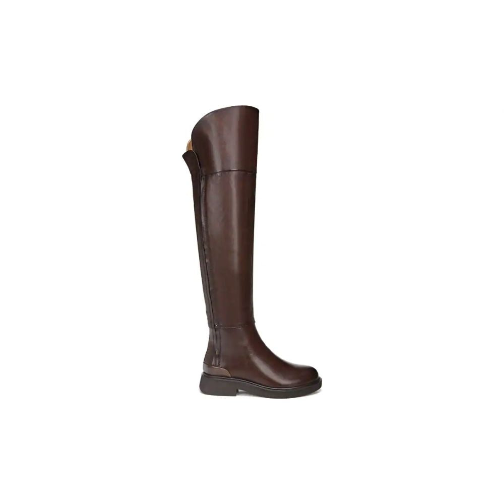 Battina Brown Leather Franco Sarto Tall Boots