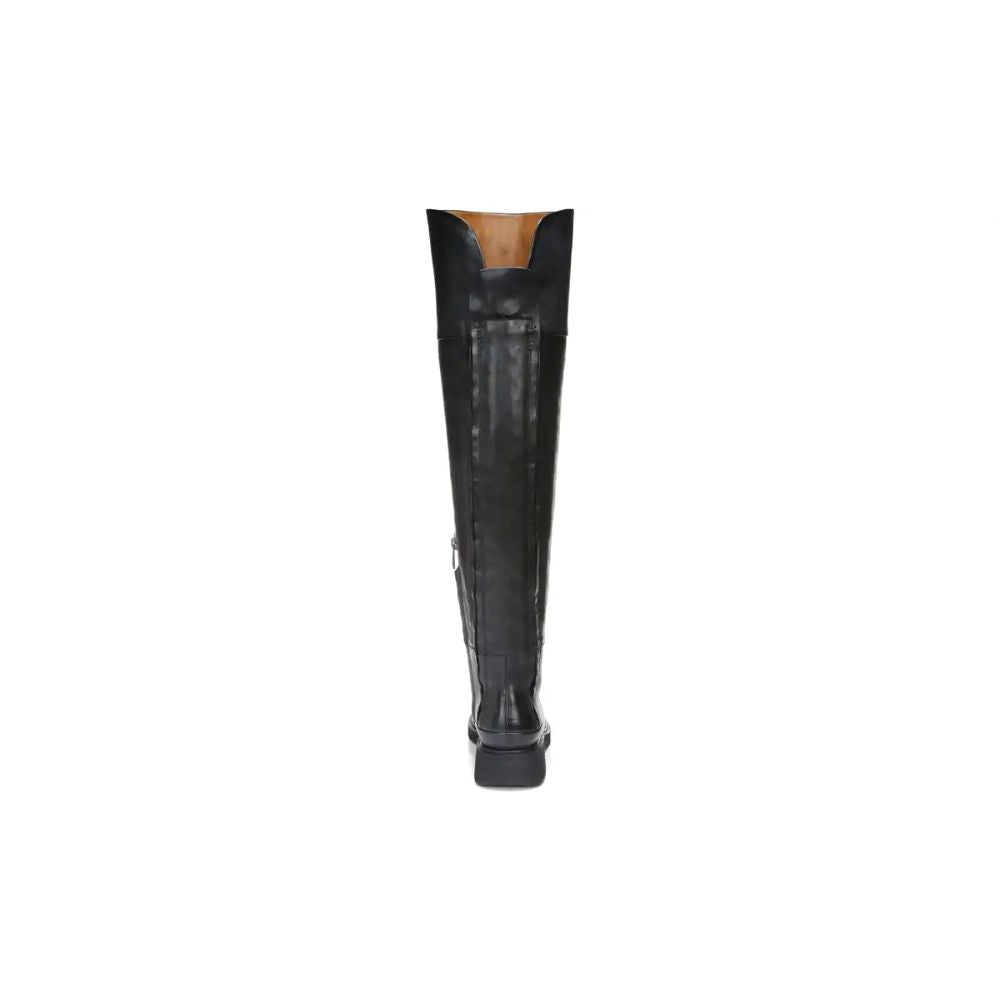 Battina Black Leather Wide Calf Franco Sarto Tall Boots