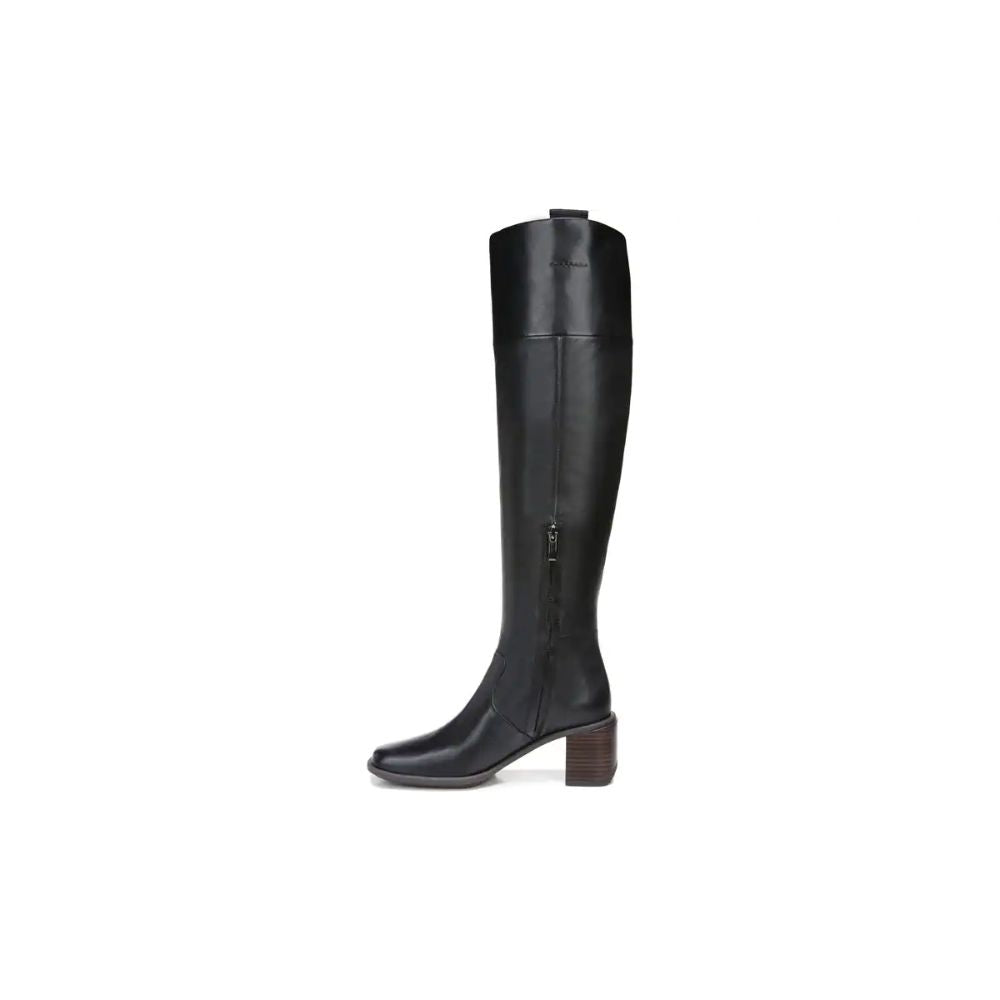 Forla Black Leather Franco Sarto Tall Boot