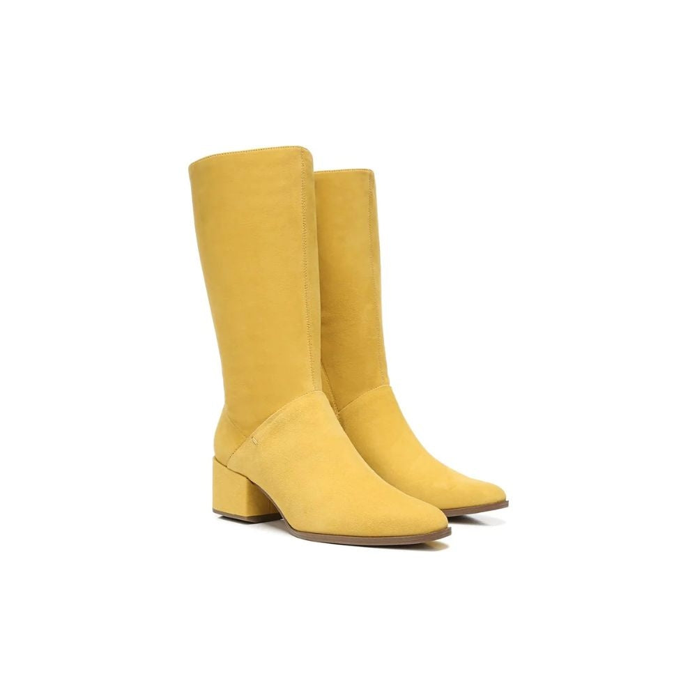 Jaxine Mustard Suede Franco Sarto Boots