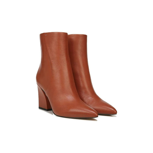 Vesi Rust Leather Franco Sarto Ankle Boots