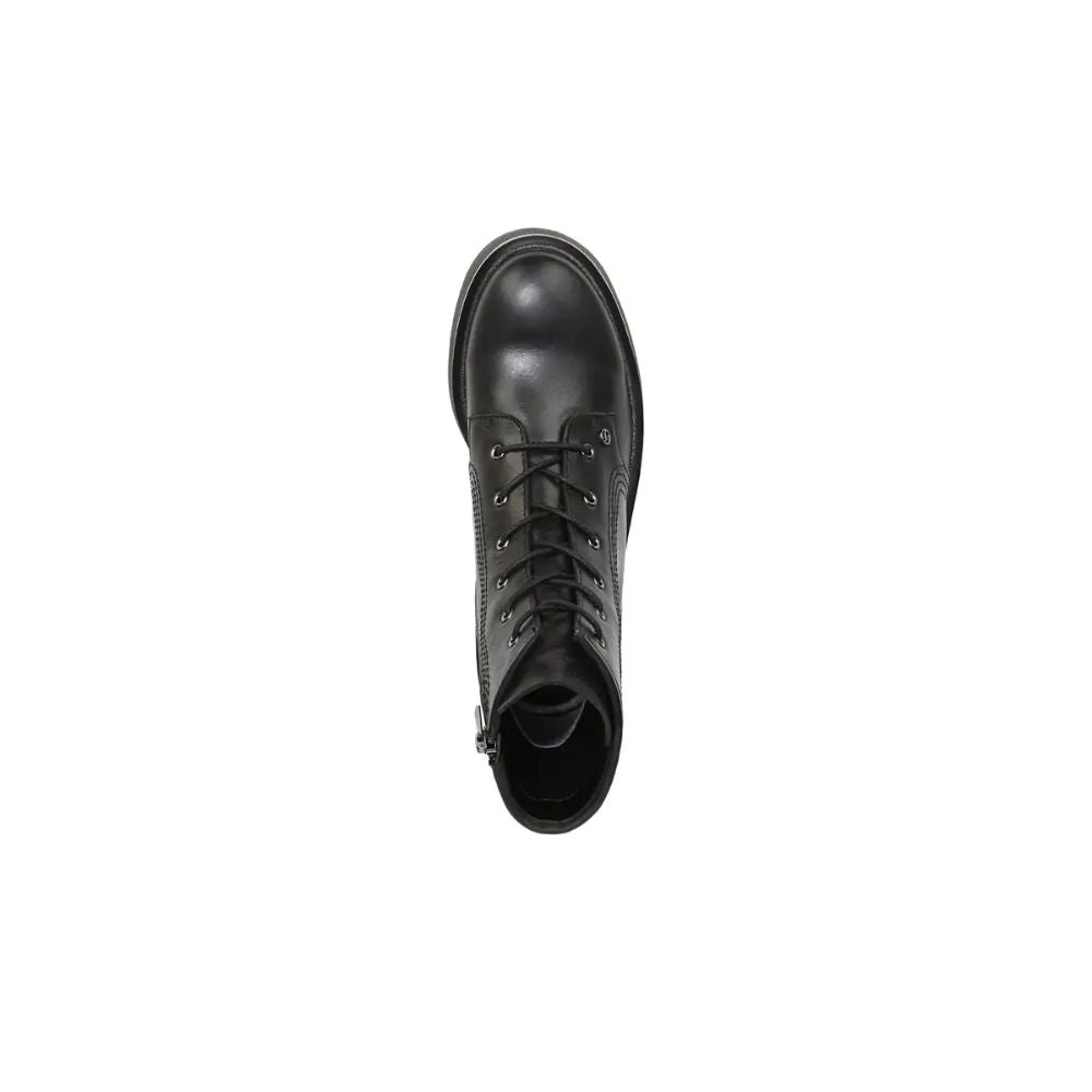 Jensine Combat Black Leather Franco Sarto Boots