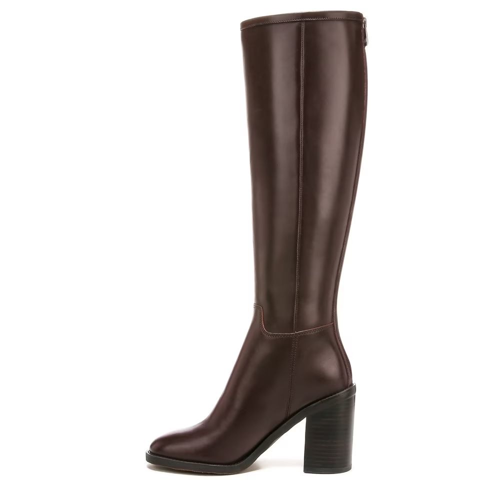 Rivet Tall Brown Leather Franco Sarto Boots