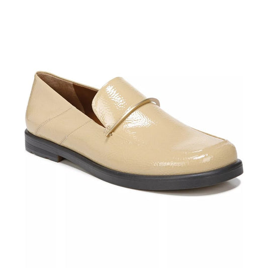 Bocca Bling Beige Patent Franco Sarto Loafer Flats