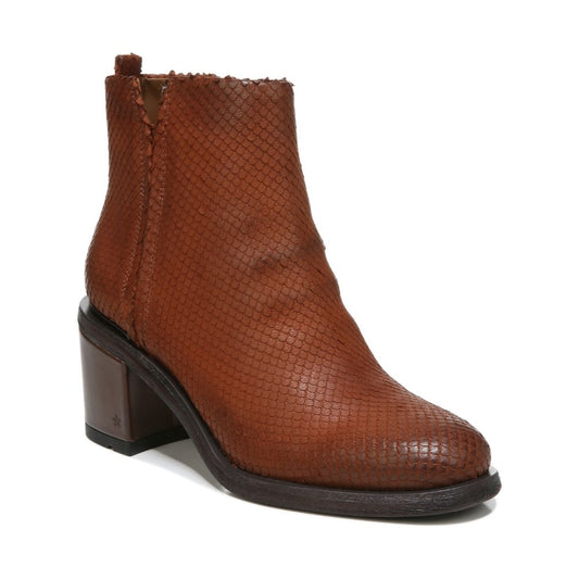 Kessa Rust Leather Franco Sarto Ankle Boots