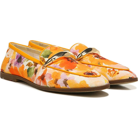 Beck Orange Multi Print Fabric Franco Sarto Loafer Flats