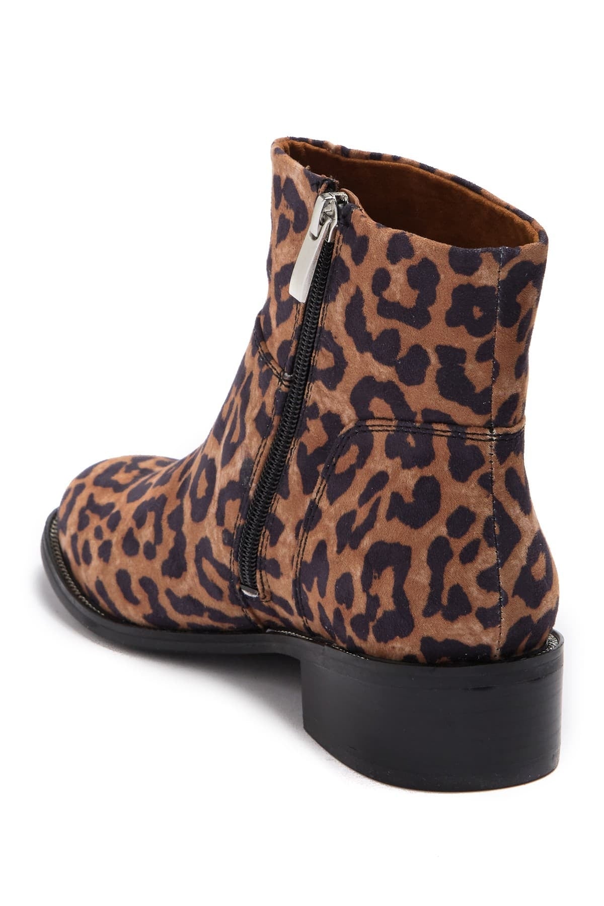 Benny Camel Leopard Microfiber Franco Sarto Ankle Boots