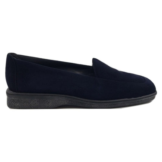 Mocker Navy Suede Stuart Weitzman Loafer Flat