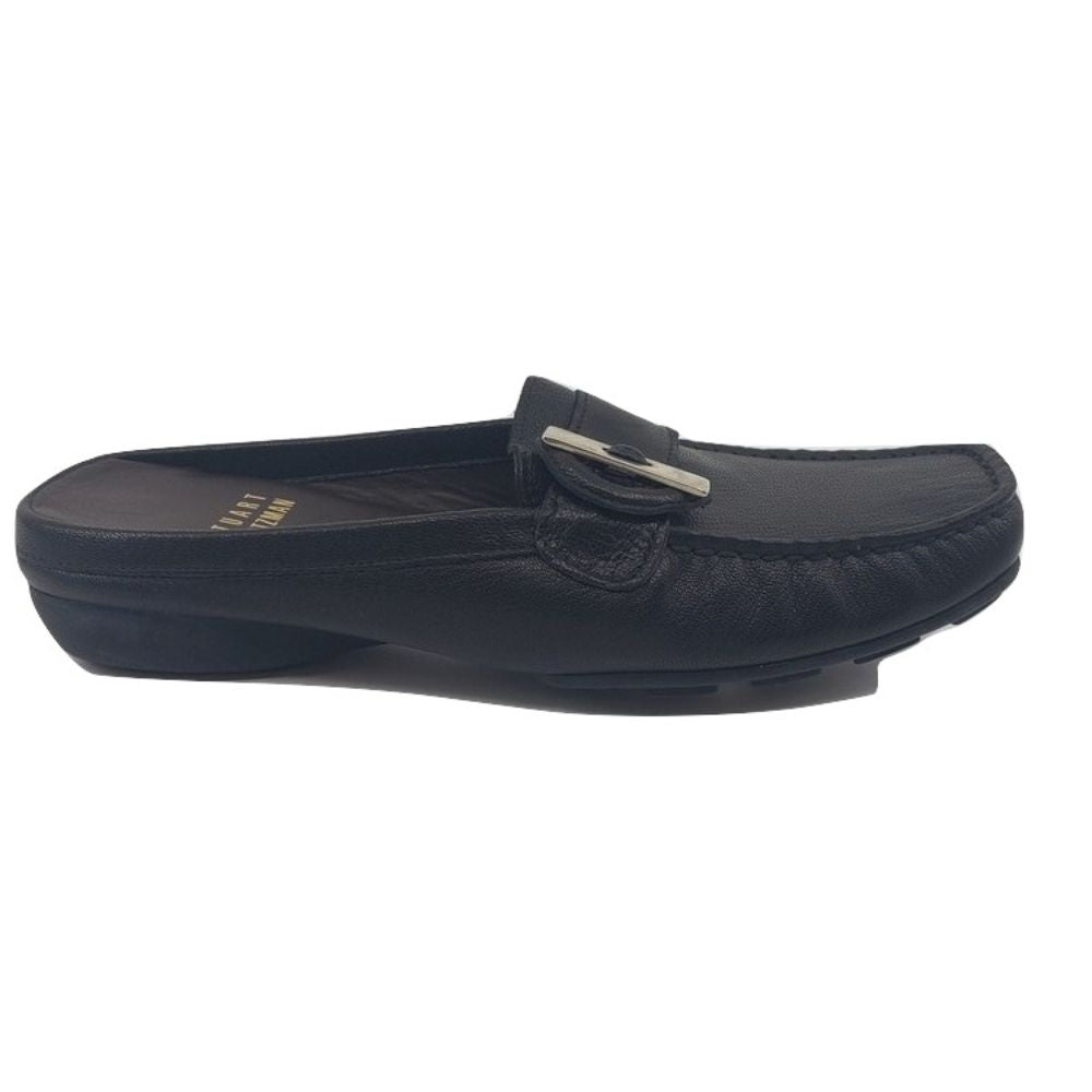 Stuart Weitzman Black Leather Clogs