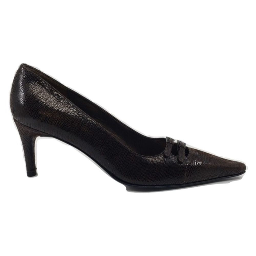 Brittania Moro Brown Nappa Leather Stuart Weitzman Pumps-7 N