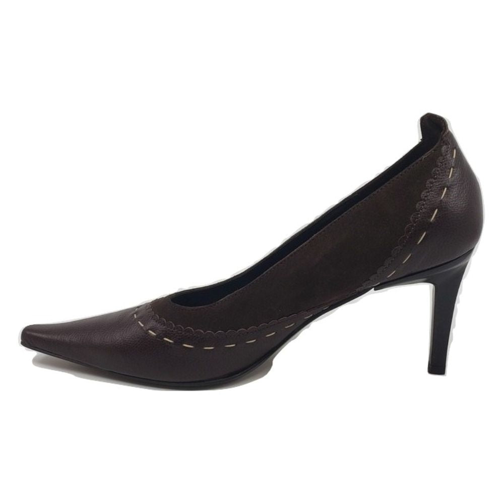 833 Oxford Marrone Camosci Brown Suede and Leather Versani Pumps