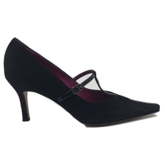 1035 Camosci Nero Black Suede Mary Jane Versani Pumps