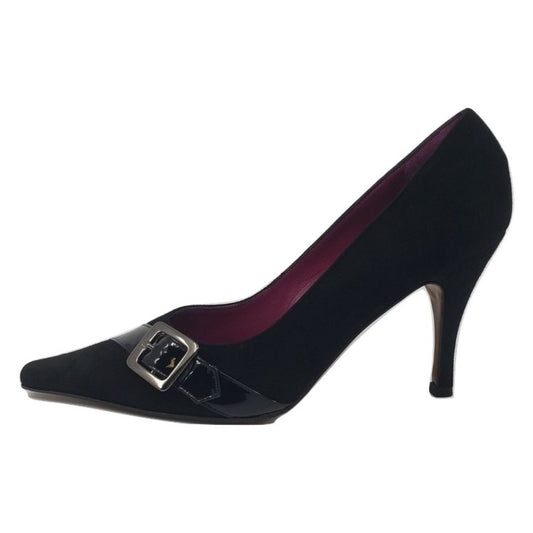 1001 Capreto Rosso Black Suede Versani Pumps