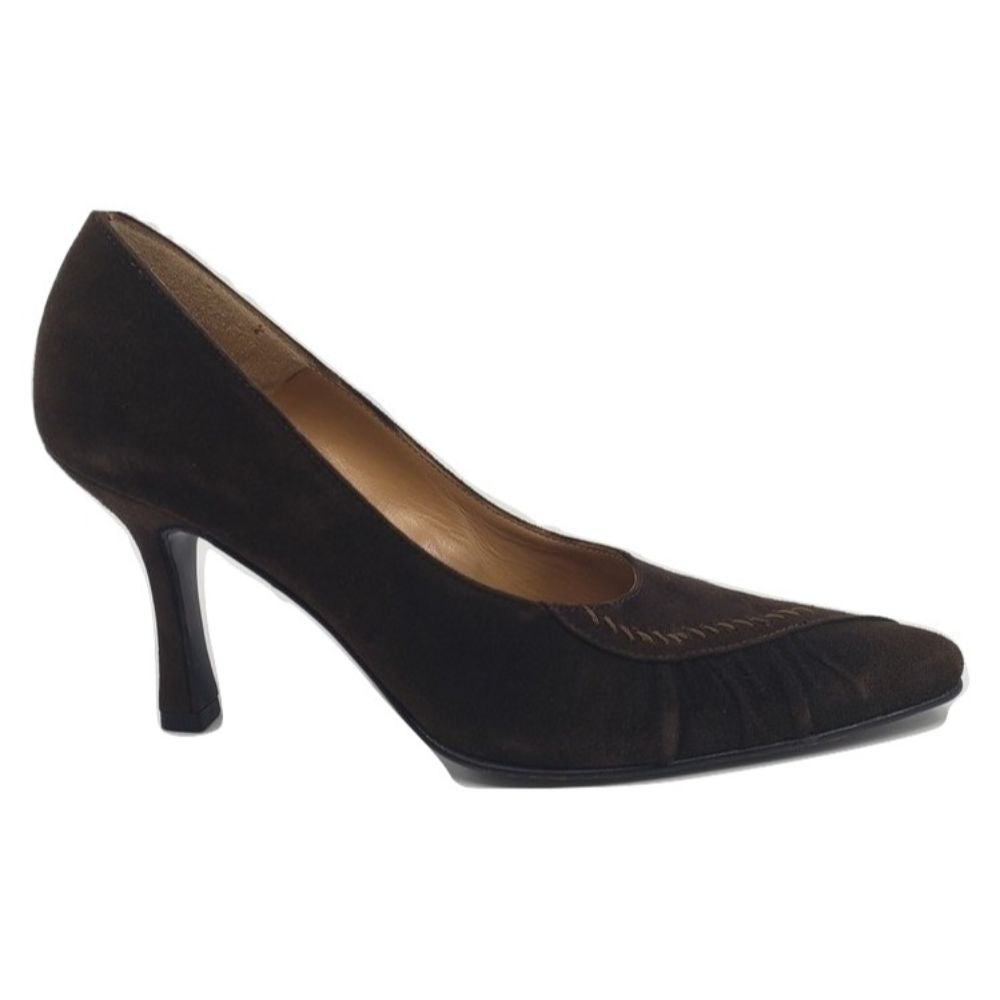 Versani Brown Suede Pumps