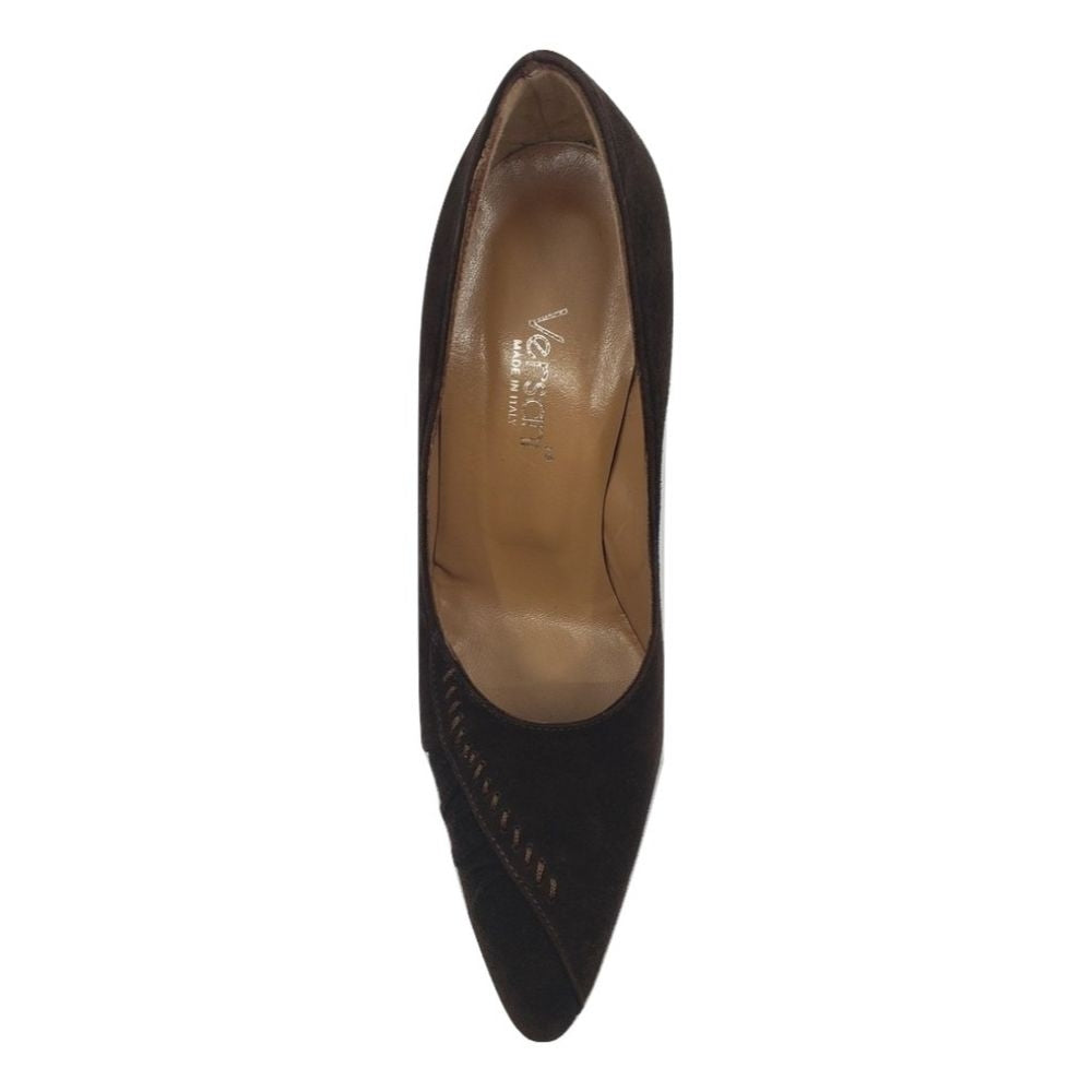 Versani Brown Suede Pumps