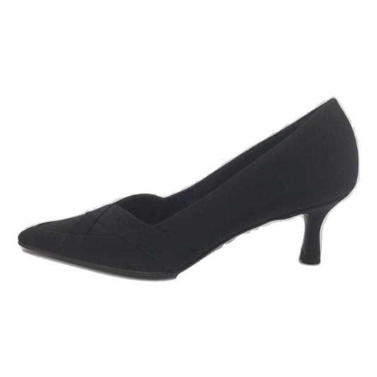 792 Crepe Nero Black Fabric Versani Pumps