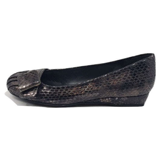 Flatso Gunmetal Donald Pliner Wedge Flats