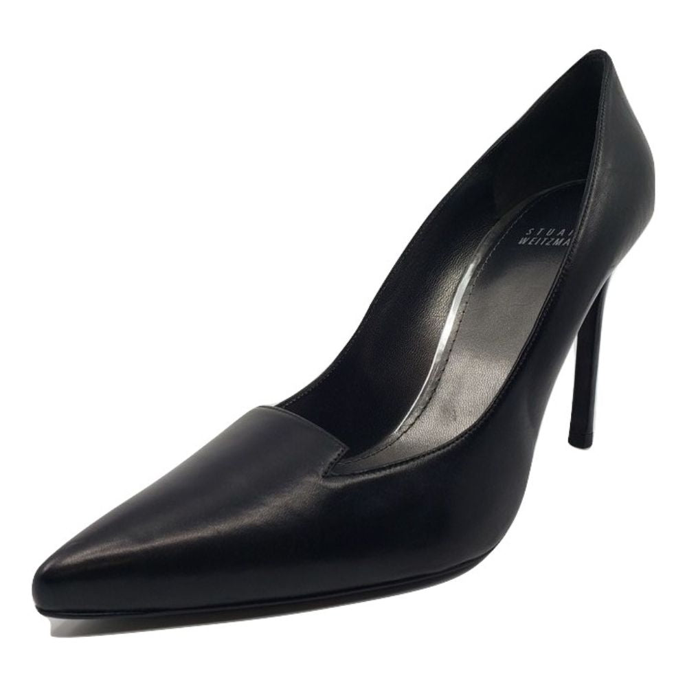 Copete Black Leather Stuart Weitzman Womens Pumps