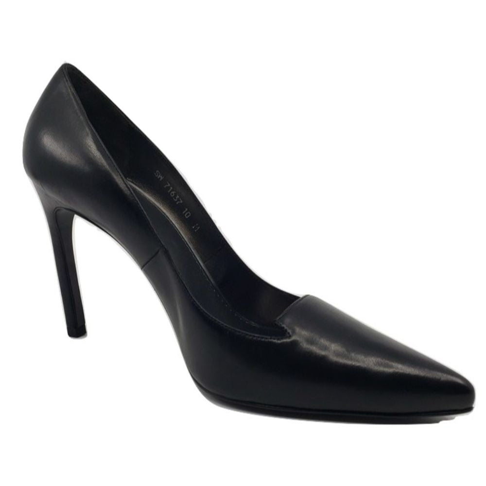 Copete Black Leather Stuart Weitzman Womens Pumps