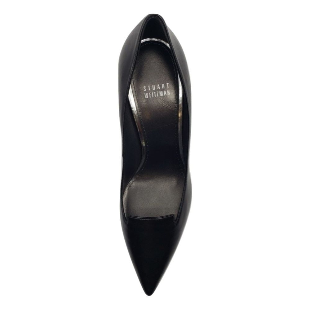 Copete Black Leather Stuart Weitzman Womens Pumps