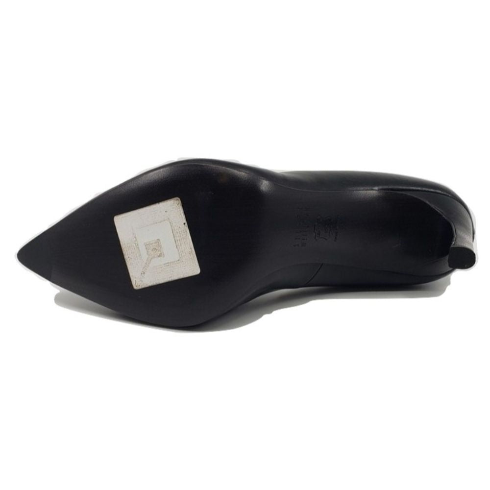 Copete Black Leather Stuart Weitzman Womens Pumps