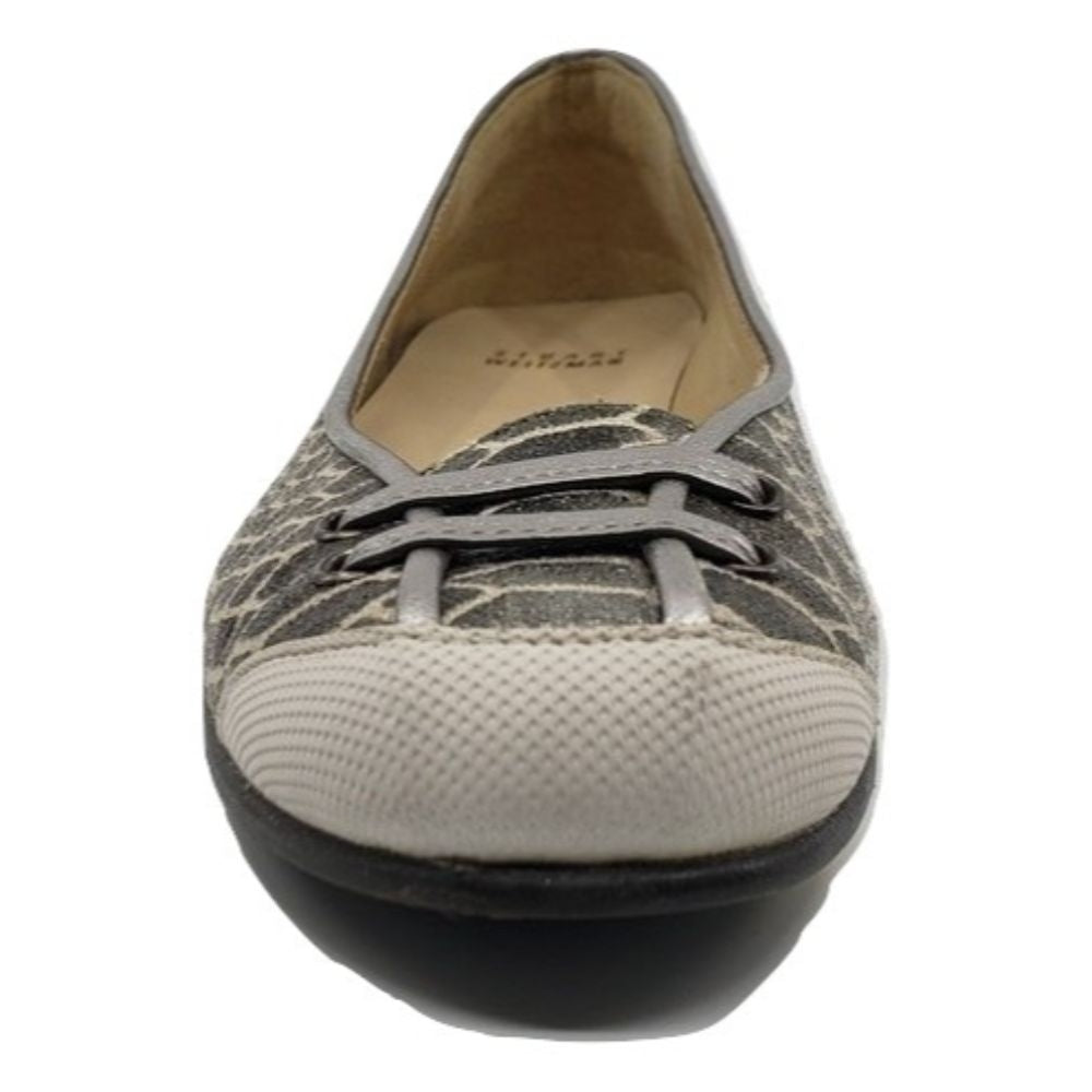 Peppy Pewter Boatex Stuart Weitzman Loafer Flats