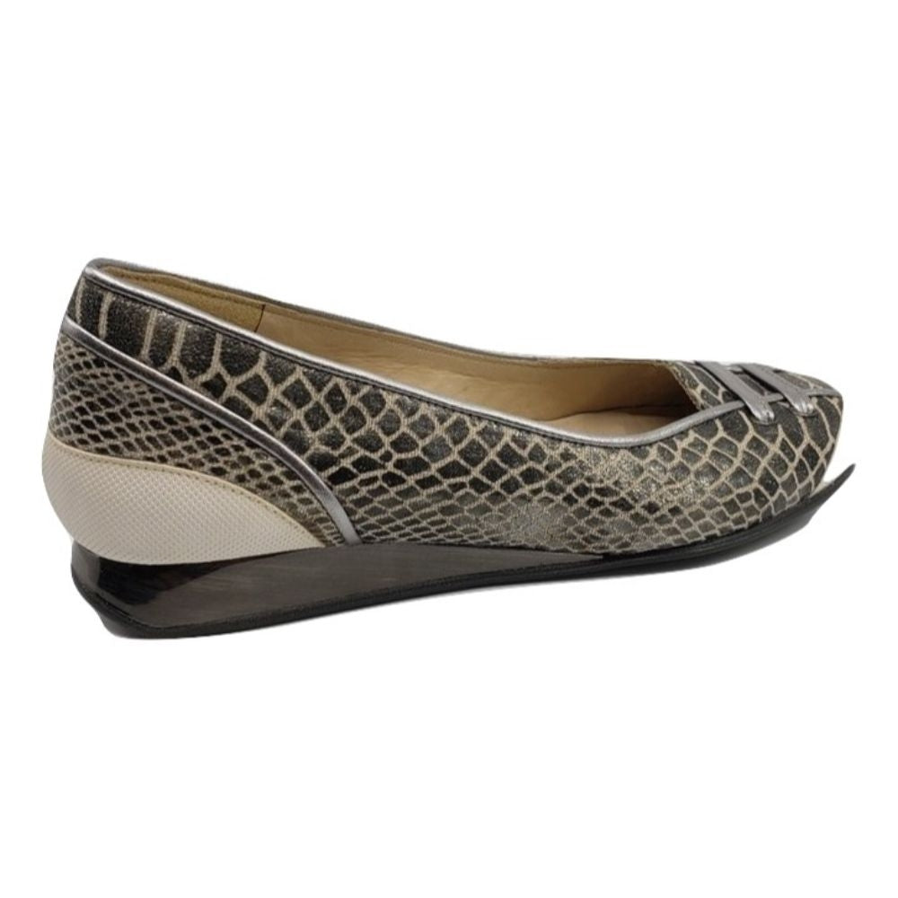 Peppy Pewter Boatex Stuart Weitzman Loafer Flats