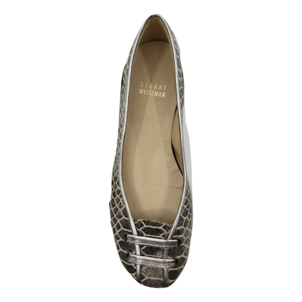 Peppy Pewter Boatex Stuart Weitzman Loafer Flats