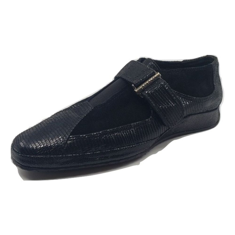 Egadi Black Mintejus Fabric and Leather Amalfi Sneaker