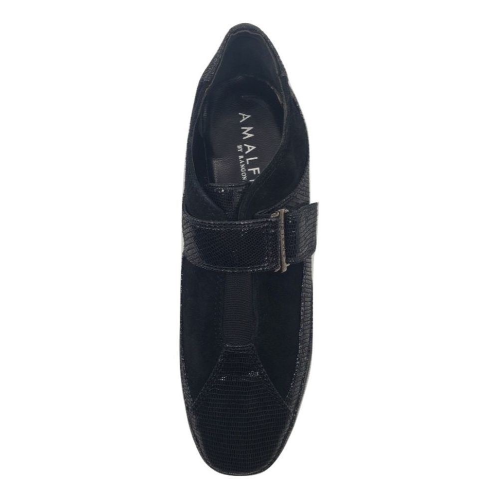Egadi Black Mintejus Fabric and Leather Amalfi Sneaker