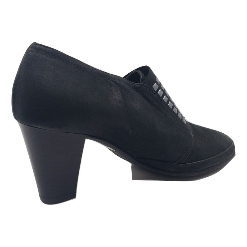 Gioia Black Leather Amalfi Shootie