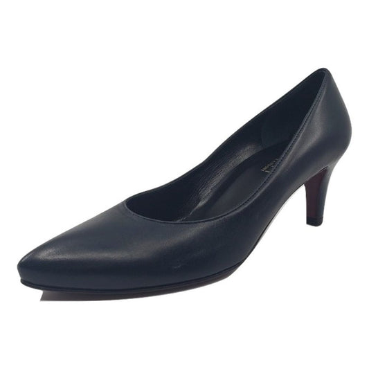 Amalfi Navy Leather Pumps